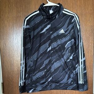 (2) Adidas White Black and Gray Jackets 14-16, Excellent condition